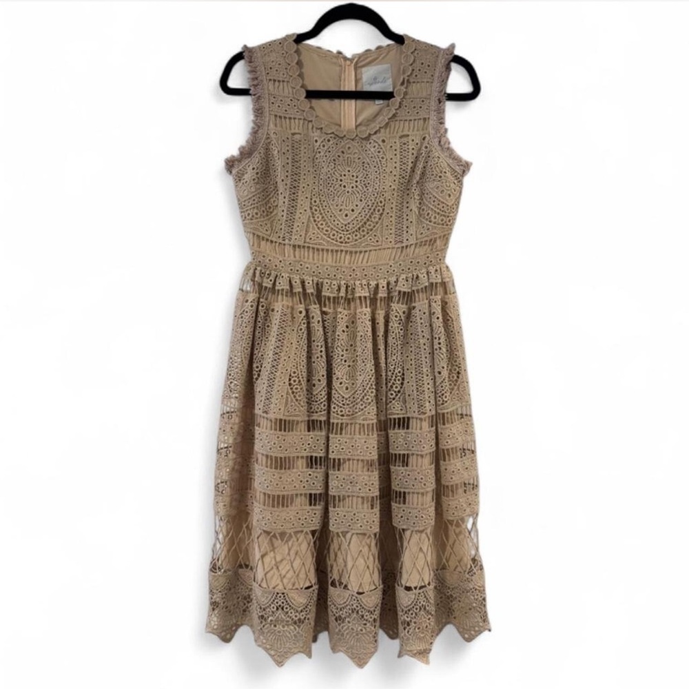Modcloth Beige Dress